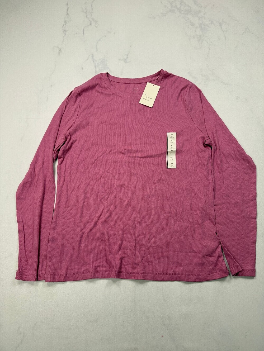 A New Day Blouse Pink 2010s Minimalist Adjustable - Womens XL